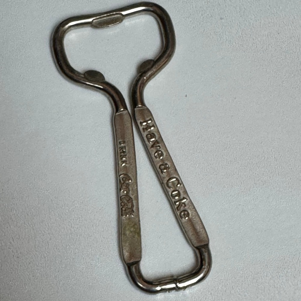 Vintage Coca Cola Bottle Opener Have a Coke Drink Coca Cola Metal
